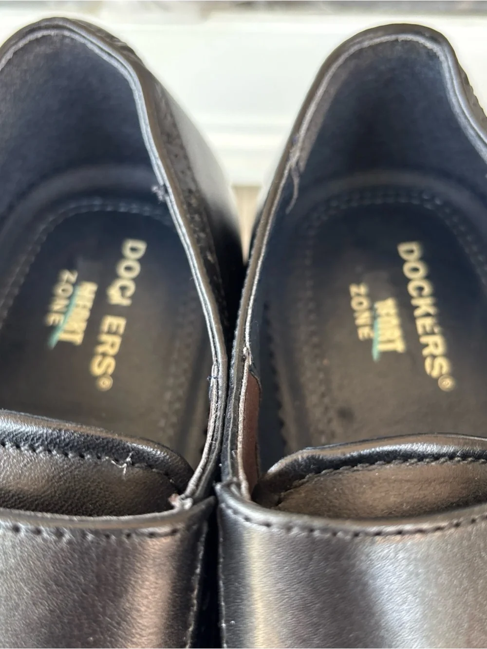 Dockers Men's Black Double Monk Strap Leather Oxfords 10.5 M